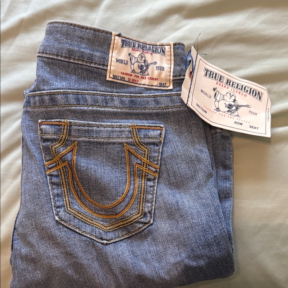 True Religion Women's Light Blue Boot Cut Jeans